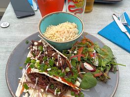 Bbq pulled pork tacos from the onsite restaurant.