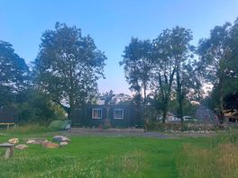 Communal kitchen and fire pit area