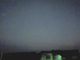 Night sky over our tent