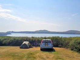 View of ramsey island from my pitch