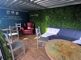 Dry and cozy places to sit with a drink