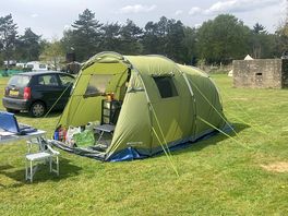 Tent all pitched up and still had all the room around it as ours. big pitches.
