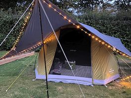 Our tent set up