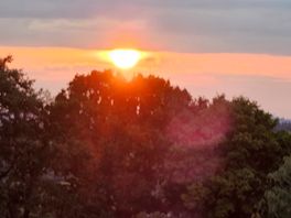 Setting sun