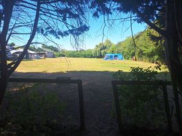 Tent from the woods play area