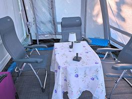 Inside awning