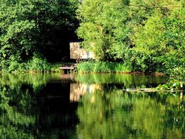 Shepherds hut by the lake