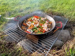 Fire pit paella