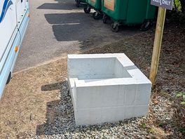 Waste water point which i felt could have been a drive over point but still easily accessible.