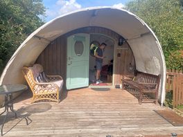 Our half mood pod for the night
