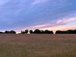 Evening sky over the camping field