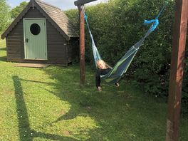 Again she’s obsessed with the hammock