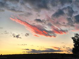 Sunset over folly farm.