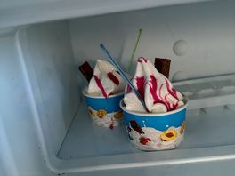 Ice cream from the van that came on site on the saturday