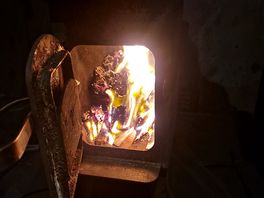 Log burner to keep warm on colder nights
