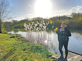 My wife enjoying the sunshine 😀