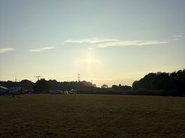 Beautiful sunset at leat farm