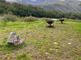 Fire pits on site with views from the fire pit