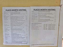 Places to visit advertised on the site