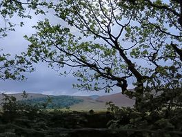 View of mam tor from our tent