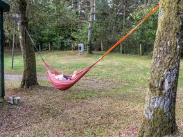 Hammock for chilling at the pitches