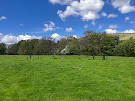 Stone circle in penybontfawr