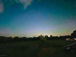 Night sky from camping pitch