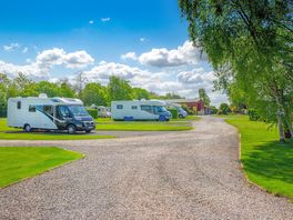 Spacious hardstanding pitches