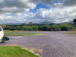 View of snowdonia national park from the site.