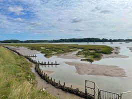 Nice walk along the river if you want to clear some fresh air