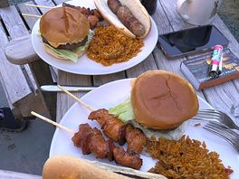 Bbq at the cabin