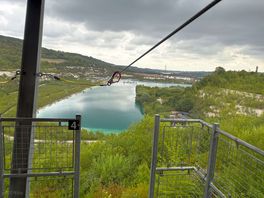 View from the zip line