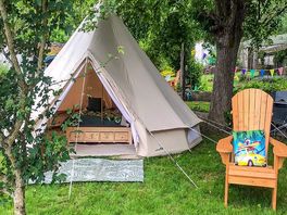 Bell tent from outside