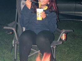 Fire pit in the august rain!.