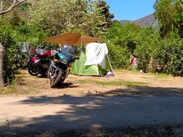 Trying to keep the tent cool