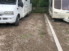 Our xl pitch that was to accommodate motorhome and awning don’t think neighbours would be happy