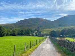 View from the bottom of the drive