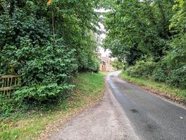 Quiet roads surrounding the site