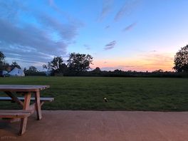 Sunset from the kitchen area