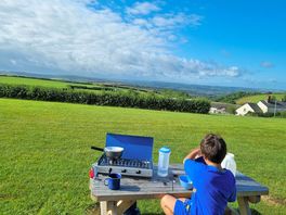 Breakfast with a view.