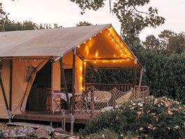 Safari tent exterior