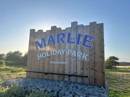 New sign at the entrance, nice walk to the warren pub for dinner