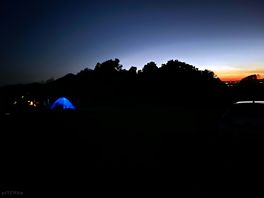 Sun set at the place.
