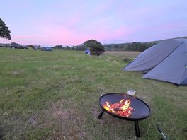 Firepit in the evening