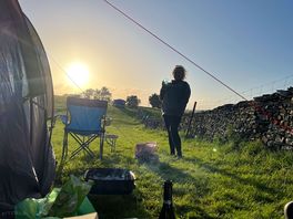 A brief moment when the sun came out!