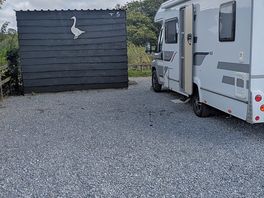 Fully serviced pitch with hot tub