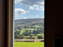 View out of caravan door