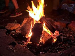 Campsite fire. loved the onsite fire pits.