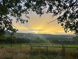 Sunset walk near camp site