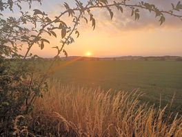 Sunset from just outside the site entrance.